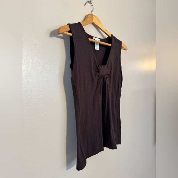 Brown Tweeds Sleeveless Blouse Size M EUC - Picture 3 of 6